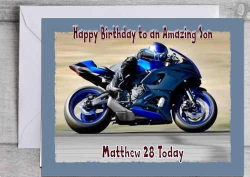 Personalised birthday card