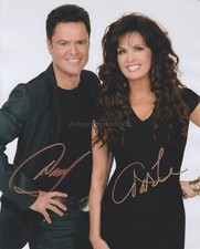Donny And Marie Osmond Hand Signed 8x10 Photo, Paper Roses, The Osmonds
