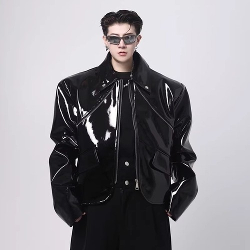 Mens wet look - wet, patent