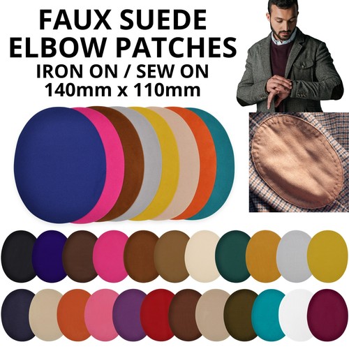 Elbow patch faux suede - elbow,