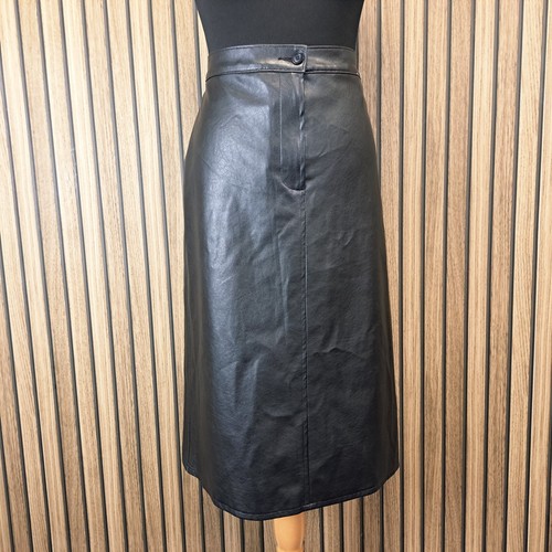 Pvc leather skirt black 12 - skirt,