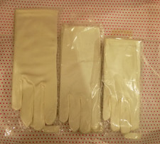 Ivory Satin Gloves
