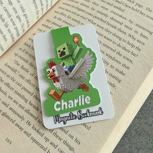 Personalised magnetic bookmark - personalised,