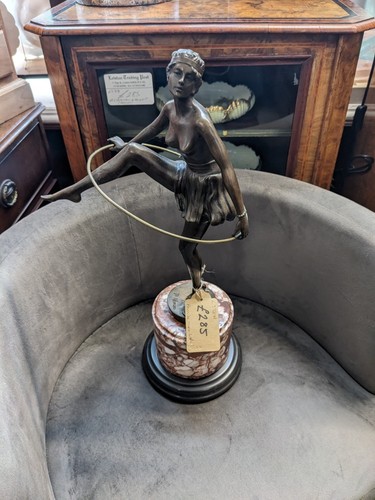 Deco bronze hoop dancer - deco,