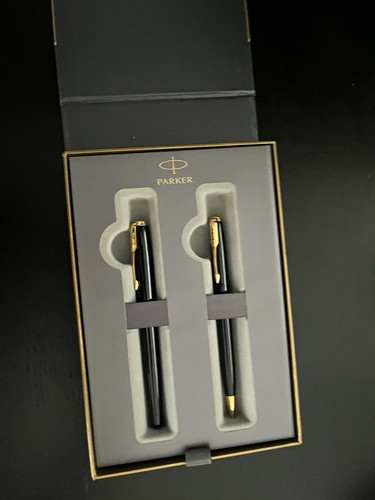 Parker metal pen - pen, ink