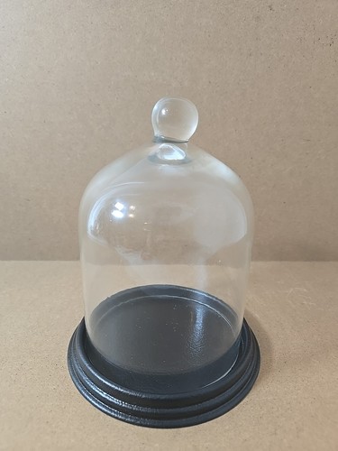 Bell dome glass cloche - glass,