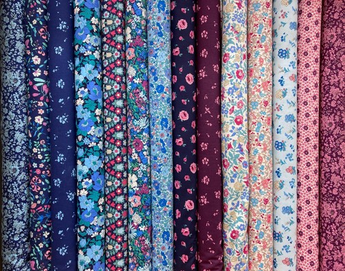Liberty cotton fabric flower - liberty, 'flower