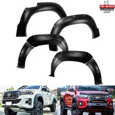 Wide Body Extended Wheel Arches Fender Flare Kit For 18-20 Toyota Hilux VIII LCI