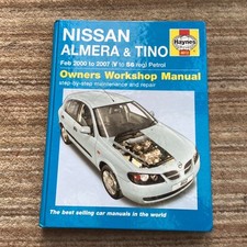HAYNES MANUAL NISSAN ALMERA & TINO MPV 2000-07 (V-56 REG) 1.5/1.8LITRE PETROL