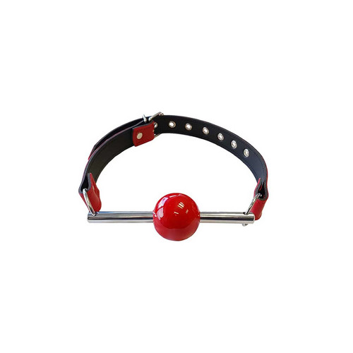 Leather ball gag removable - leather,