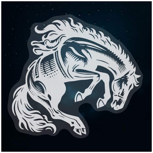 Bucking bronco static window - static,