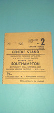 VERY RARE MATCH TICKET BARROW v SOUTHAMPTON 1967 F.A. CUP 3rd ROUND GOOD COND.