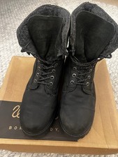 Wrangler Aviator Men’s Boots, Black, UK Size 7, Roll Down Lace-up