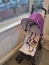 Zeta Foldable Pushchair With Rain Cover Purple