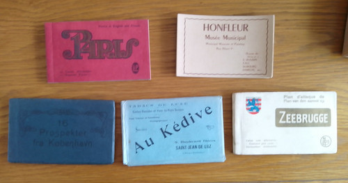 Vintage lot 5 postcard - lot, of
