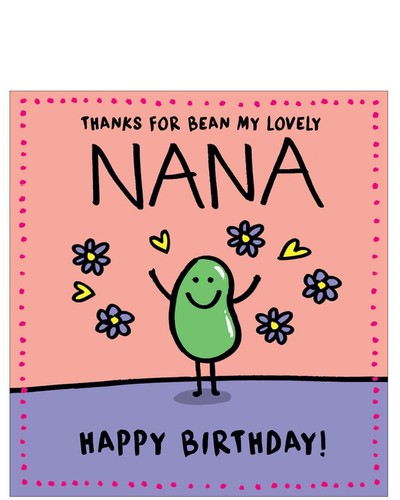 Nana birthday card - nana,
