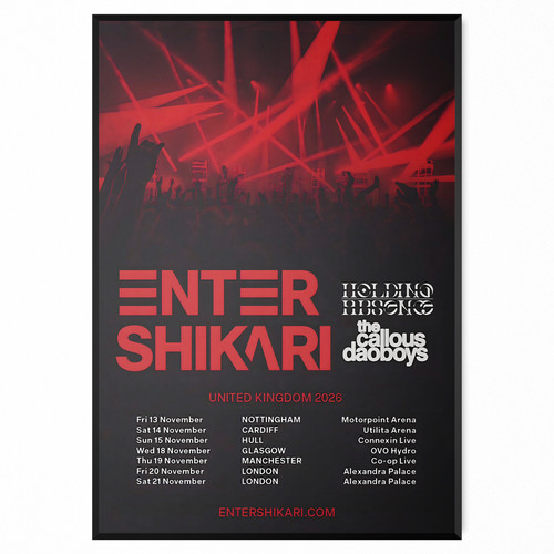 Enter shikari concert poster - enter,