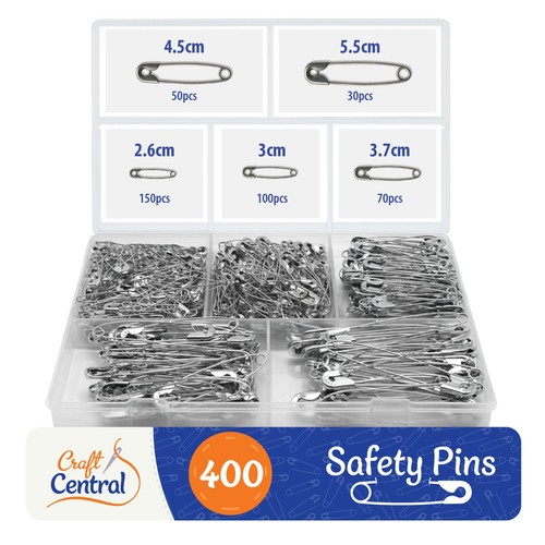 400 800 safety pins - safety, assorted