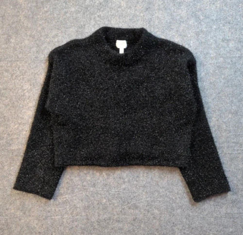 Cropped black oversized - h&m,