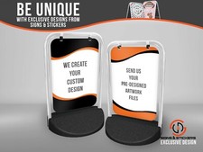 Custom EcoSwinger Pavement Sign Outdoor Street Advertising Display