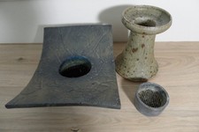 2  Ikebana Studio Pottery Vases