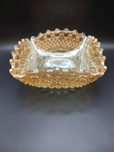 Vintage amber depression glass - amber,