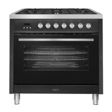 Inalto 90cm Dual Fuel Range Cooker - Black IR90DFB