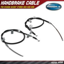 2x Rear Side Handbrake Cable