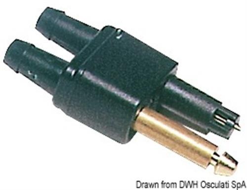 Male double fuel connector - fuel, for