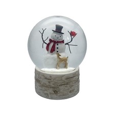 Christmas Snow Globe Snowman Snowy Scene Water Globe - Air Bubble