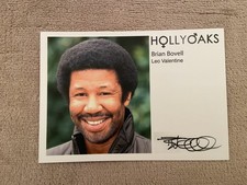 BRIAN BOVELL     (HOLLYOAKS) PRESIGNED CAST CARD
