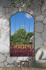 Large Rustic Metal Arched