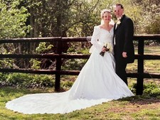 VINTAGE MORI LEE WEDDING DRESS, FITS SIZE 14-16