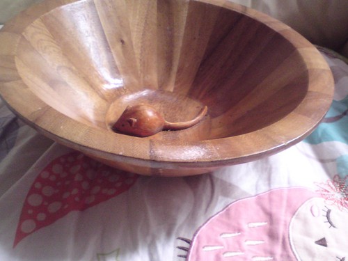 Large mouseman style bowl - mouseman, bowl,