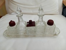 Vintage 1930 glass cruet - vintage,