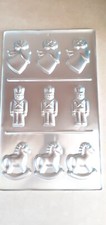  NEW without tags Christmas Chocolate Moulds....Angel, Toy Soldier and Rocking H