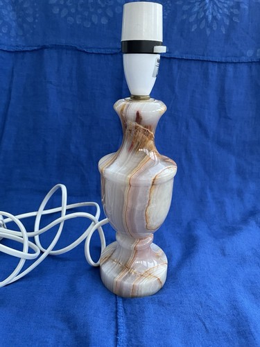 Vintage onyx marble table lamp - vintage,