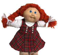 Doll Clothes Gift Dress 16"in.Cabbage Patch type*2Pic.Pinafore+Top FREE Ribbon🎁