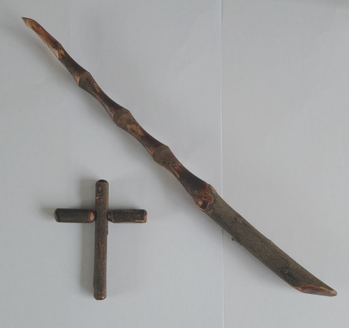 Handmade wand small - handmade, cross