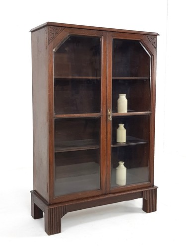 Antique oak glass - antique,