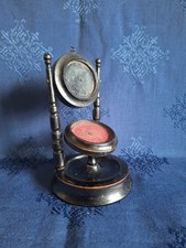 Victorian Wooden Ebonised Pocket Watch Fob Stand.