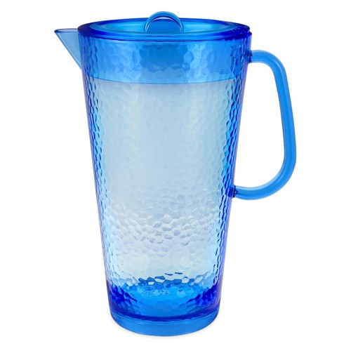 Blue acrylic water jug - blue, 2l