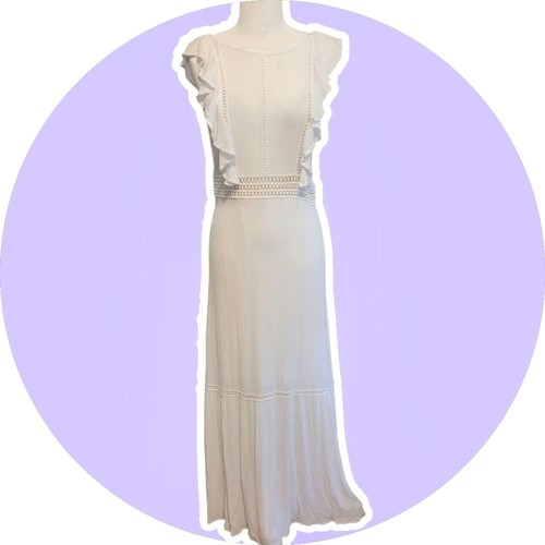 Lace detailed white ruffle - detailed,
