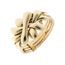 Pre-Owned 9ct Gold Puzzle Ring