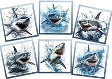 Great White Shark Card Toppers