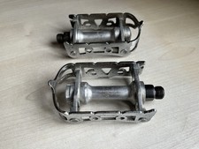 Vintage Aluminium & Chrome Quill Pedals (possibly 1970s Maillard Atom 600s?)