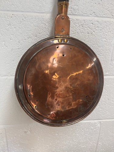Large antique copper bed - antique,