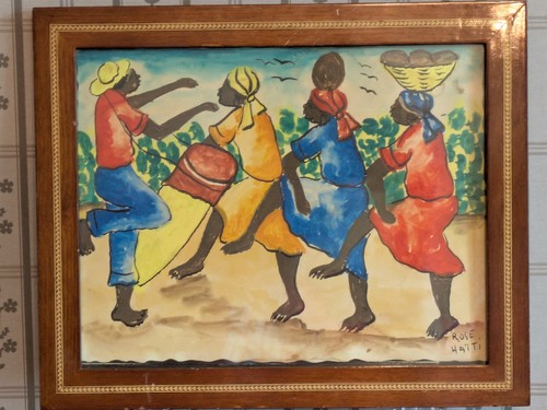 Haitian folk art - haitian, dancers