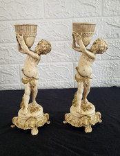 Vintage cherub candlestick - cherub,