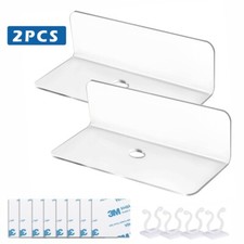2x Clear Small Acrylic